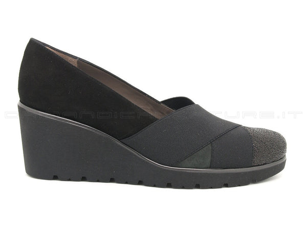 Melluso scarpe zeppa donna nero